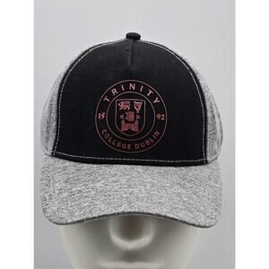 Trinity College Dublin Official Product 1592 Hat Cap Black Gray Red Logo